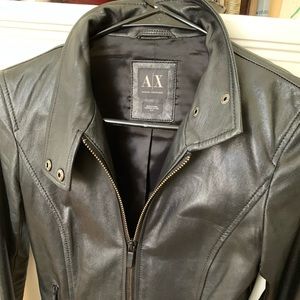 Armani Exchange Leather Jacket
